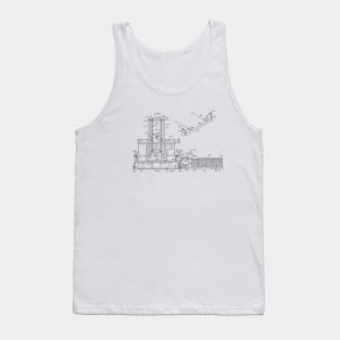 Turkey Loading Apparatus Vintage Patent Hand Drawing Tank Top